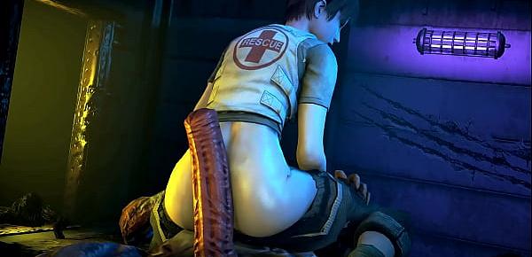  Stages of The T-Virus Rebecca Chambers fucked by Zombies